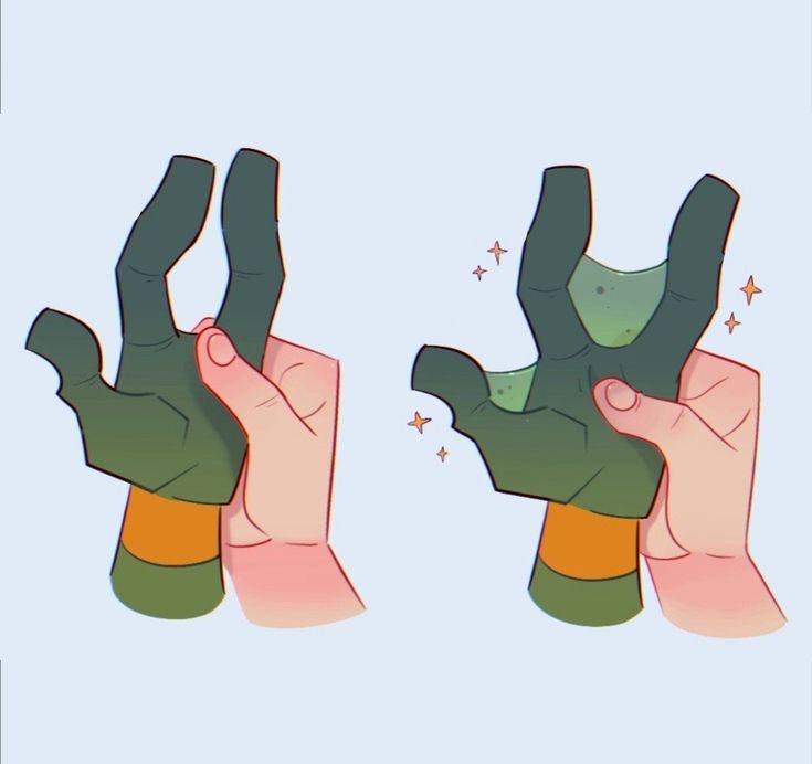 two hands are holding up their fingers to show the number one on each hand and the second