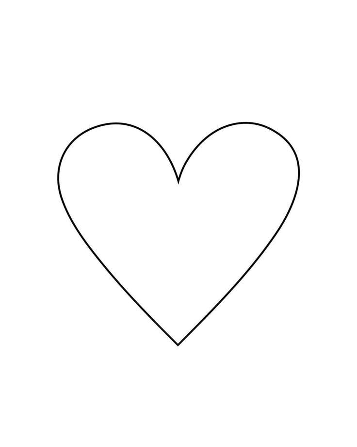 the outline of a heart on a white background