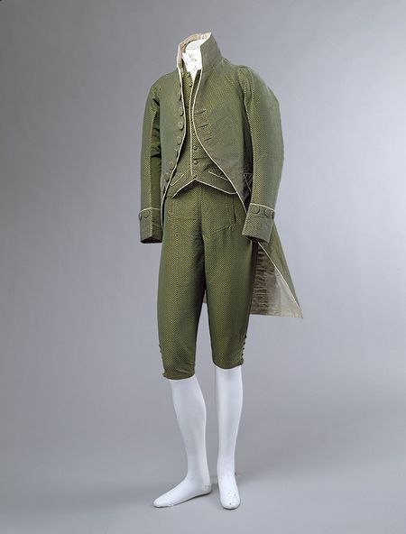 Men's ensemble [French] (2003.45a-c) | Heilbrunn Timeline of Art History | The Metropolitan Museum of Art 18th Century Mens Fashion, 1700 Fashion, 18th Century Clothing, Century Dress, European Dress, 18th Century Fashion, Period Outfit, Century Clothing, Costume Institute