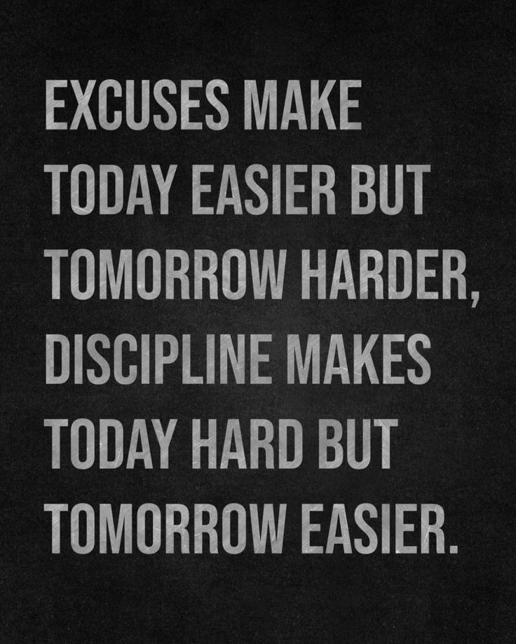 a black and white photo with the words exercises make today easier but tomorrow harder, discipline makes today hard but tomorrow easier