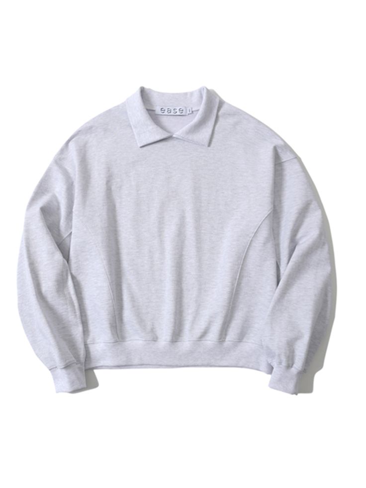 Editor's notesThe casual sweatshirt from Ease features a comfortable silhouette and collar detail, wearing easily as daily wear.- Pullover closure- Regular collar- Oversize silhouette- Banding hemline- Casual and comfy itemMeasurements(in.)S/M/L/XL- Total length: 24.40 / 25.19 / 25.98 / 26.77 in.- Shoulder: 23.62 / 24.01 / 25.19 / 26.77 in.- Chest: 22.83 / 23.62 / 24.40 / 25.19 in.- Sleeve: 22.83 / 23.22 / 23.62 / 24.01 in.Model infoMan - Height: 5'9' Fitting size LComposition & Care- 70% Cotton, 30% Polyester- Dry cleaning- Cold washingDesigner- by ease Collared Sweatshirt For Loungewear In Relaxed Fit, Relaxed Fit Collared Sweatshirt, Relaxed Fit Collared Sweatshirt For Streetwear, Collared Sweatshirt With Ribbed Cuffs And Relaxed Fit, Collar Sweatshirt, Collared Sweatshirt, Sweatshirt White, Blue Sweatshirt, Oversized Silhouette