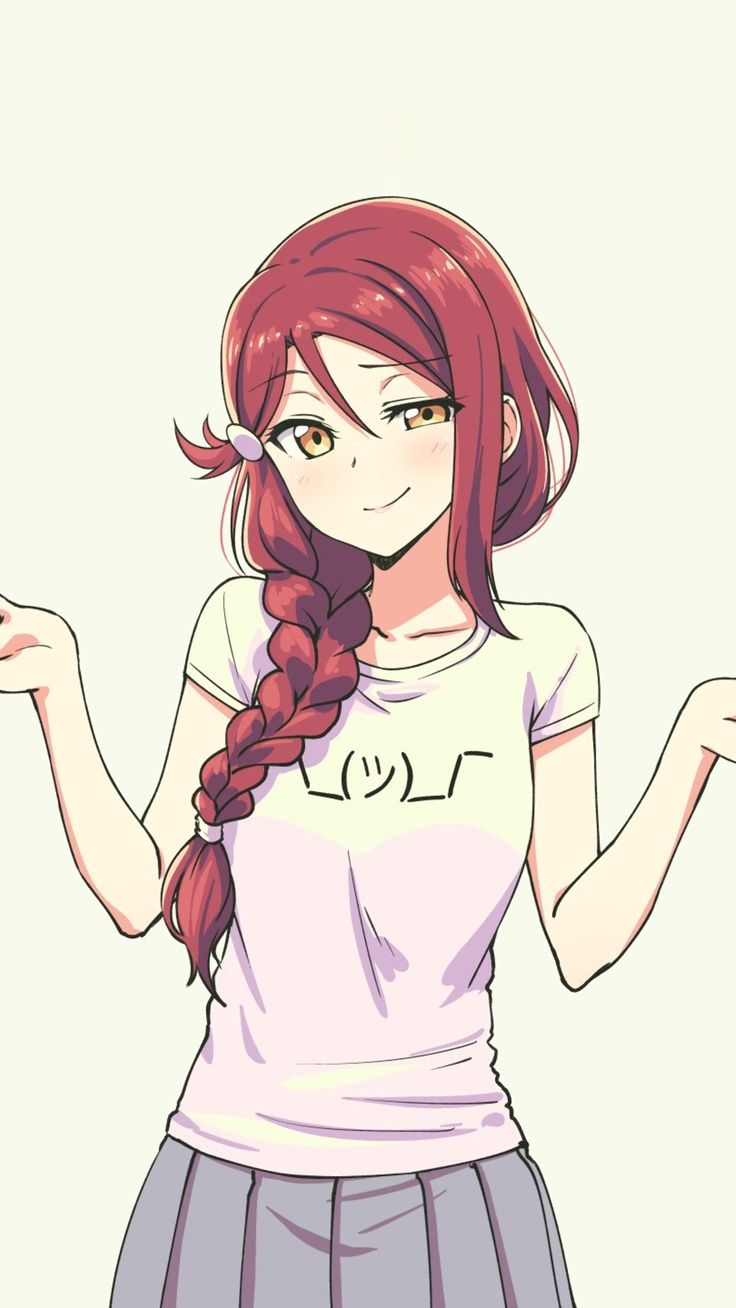 Soga's hairstyle is a single thick braid. Either resting on a shoulder or the middle of her back. She has some side bangs on her right side. Sometimes covering her eye tattoos. Color: Cyan Anime Braids, Girl With Red Hair, Anime Red Hair, Pelo Anime, Kushina Uzumaki, Long Red Hair, Girls With Red Hair, Anime People, Anime Hair