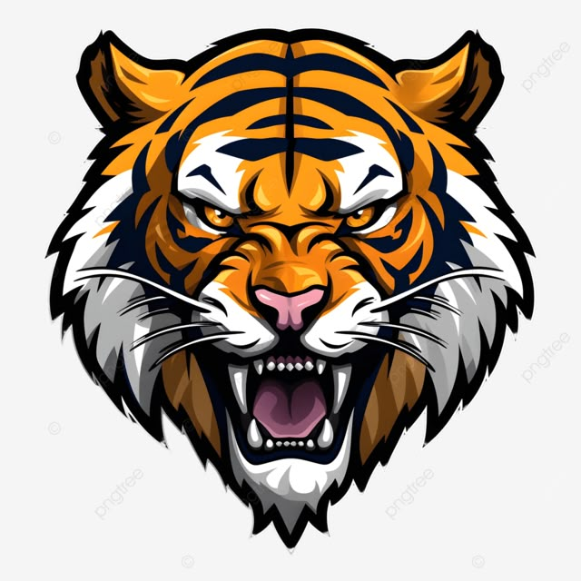 tiger head logo design vector tiger head logo tiger head animal png Tiger Banner Background, Tiger Esports Logo, Tiger Logo Png, Tiger Head Illustration, Tiger Mascot Design, Tiger Vector Illustration, Tiger Vector Logo, Tiger Png, Tiger Logo Graphics