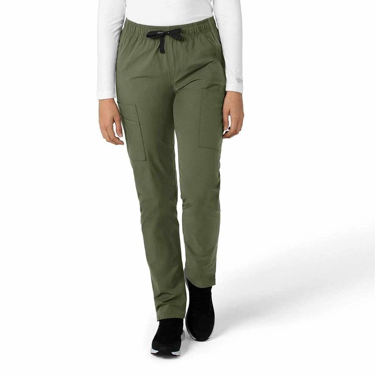 Offering a full elastic and drawstring waistband, the Carhartt Women’s Force Essentials Straight Leg Scrub Pant are made for ultimate comfort. Designed with fabric technology to keep you cool all day while providing you with much needed stretch. As you would expect from Carhartt; these women’s scrub pants are lightweight, breathable, and durable. Carhartt Scrubs is all about functionality and these medical scrub pants are designed to hold all of your essentials close. With a total of 9 convenien Women Scrubs, Carhartt Scrubs, Leg Scrub, Carhartt Womens, Carhartt Women, Fabric Technology, Stylish Pants, Womens Scrubs, Medical Scrubs