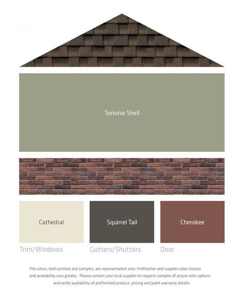 the homepage for an interior and exterior paint color scheme, with two different colors