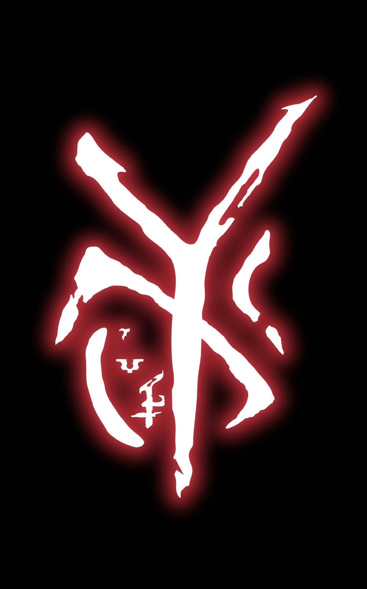 an image of the letter k in red and white on a black background with chinese characters