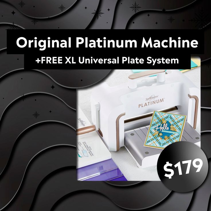 an image of a machine with the text free x1 universal plate system $ 19 99