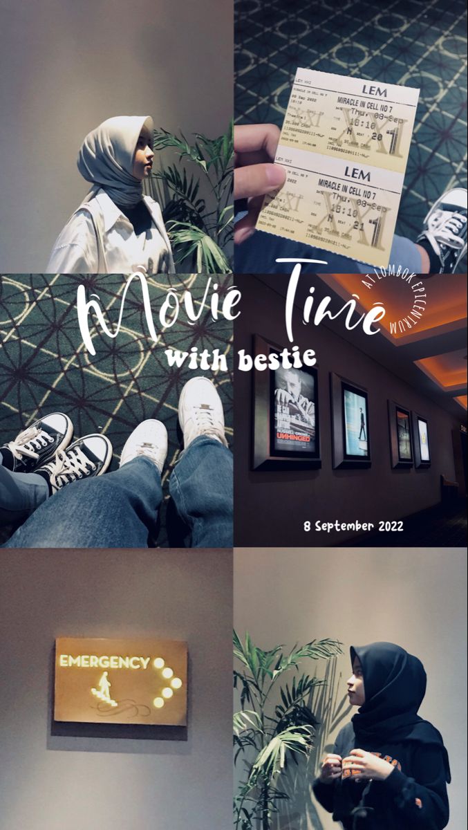 a collage of photos with text that says movie time with bettie on it