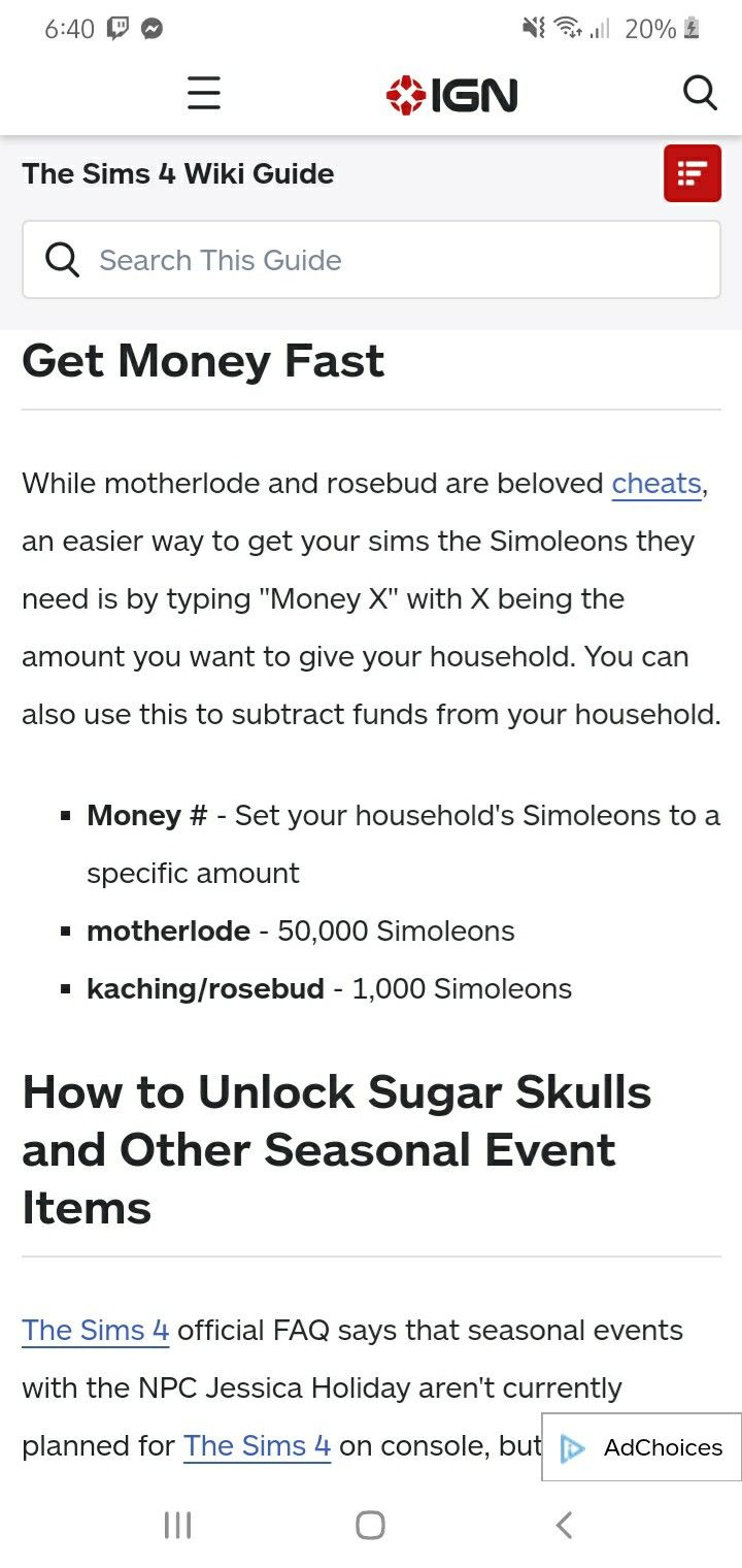 an iphone screenshot showing the text and image for how to unlock sugar skulls and other seasonal events