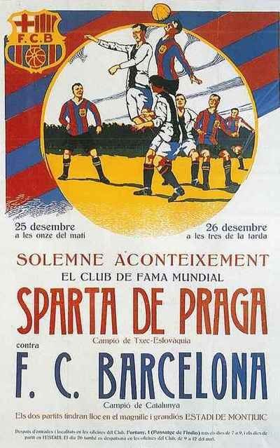 a poster advertising a soccer match in spain