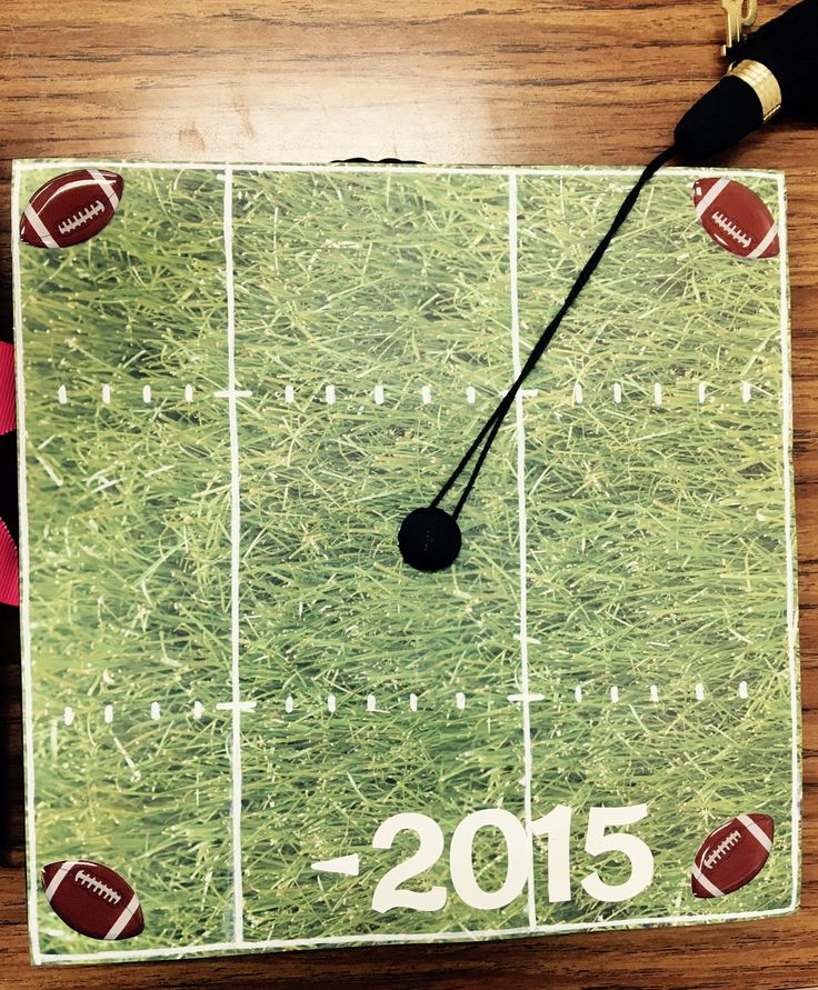 a football field with the numbers 2013 on it and a ball hanging from a string