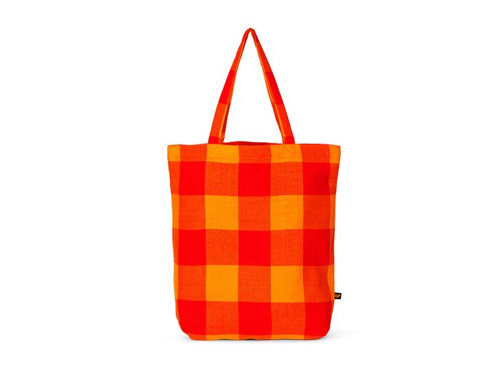 W: 40 cm H: 42 cm Cool and funky tote bag in masai shuka. With inner lining and an inner pocket with zip closure. The colourful checkered masai shuka fabric is 100% acrylic, soft, durable and friendly to the skin. Wash by hand in max. 30º C. Use mild detergent and iron at moderate temperature. Gingham Cotton Bags For Everyday Use, Cotton Gingham Bags For Everyday Use, Gingham Cotton Bags For Summer, Summer Plaid Rectangular Bag, Summer Cotton Gingham Bags, Summer Gingham Cotton Bags, Casual Orange Square Bag, Plaid Travel Bag For Summer, Gingham Travel Tote Bag