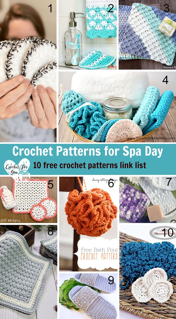 crochet patterns for spa day