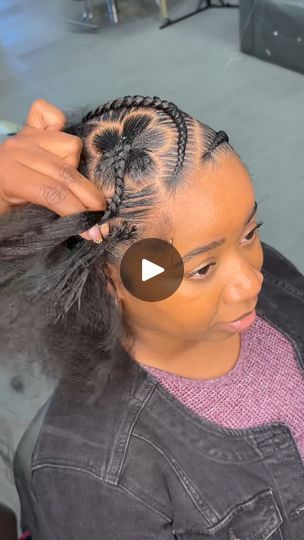 2.1M views · 60K reactions | Stitch braids and flowers 🌸 

#tribals #floridabraider #stitch #salonlife #Hairgrowthtips #hairgrowthjourney #braidsbraidsbraids | By Braids by AntoinetteFacebook Braid With Heart, Stitch Braids Hairstyles, Cornrows Ponytail, Cornrow Ponytail, Stitch Braids, Braided Hairstyles For Teens, The Cartoon, Hair Growth Tips, Diy Crochet Projects