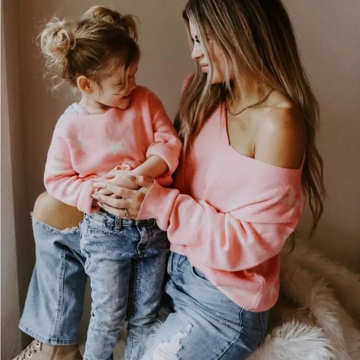 Sweater Goals! We Cannot Get Over Our New Kyah Sweaters. They’re Equal Amounts Of Soft And In Style - Providing You With Everything Your Need To Cozy Up This Season. Pair Them With Your Favorite Denim And Let The Good Times Roll! Fit: This Item Is Running True To Size Fabric & Care: * 100% Acrylic * Imported * Machine Wash, Delicate Mommy And Daughter Matching Knited Black Sweater, Mommy And Me Heart Sweaters, Family Matching Pink Tops For Fall, Let The Good Times Roll, Hair Vitamins, Star Sweater, Good Times Roll, Hollywood Star, Pink Stars