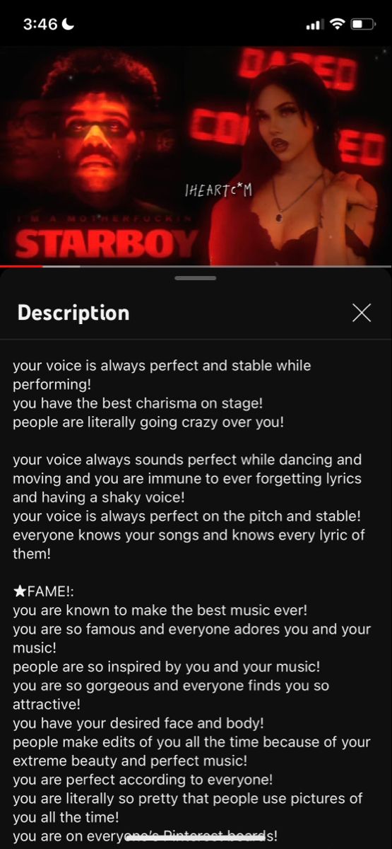 the starboy app is shown with an image of a man and woman on it