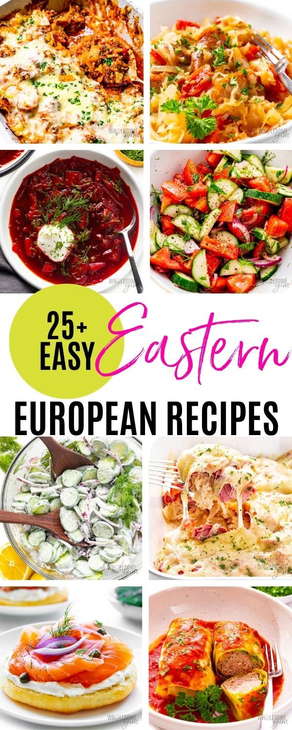 Eastern European Recipes European Meal Plan, European Cuisine Recipes, European Food Recipes Easy, Authentic European Recipes, Foreign Dinner Ideas, Easy Dishes From Around The World, European Dishes Recipe, European Dinner Recipes, Authentic Recipes From Around The World