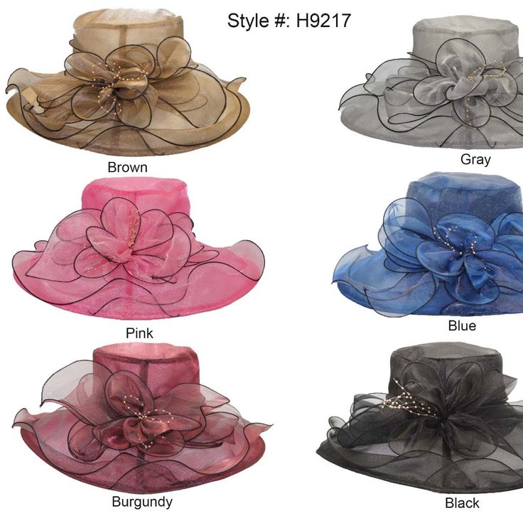 Bendable Dressy Organza. For Casual, Church, And Party Hat. Elegant Lined Hats For Spring, Elegant Spring Hats With Lining, Elegant Spring Lined Hats, Elegant Mini Hats For The Beach, Summer Party Mini Hats With Curved Brim, Summer Party Mini Hat With Short Brim, Elegant Lined Sun Hat For Spring, Summer Party Mini Hat, One Size Fits Most, Curved Brim Sun Hat For Summer Parties