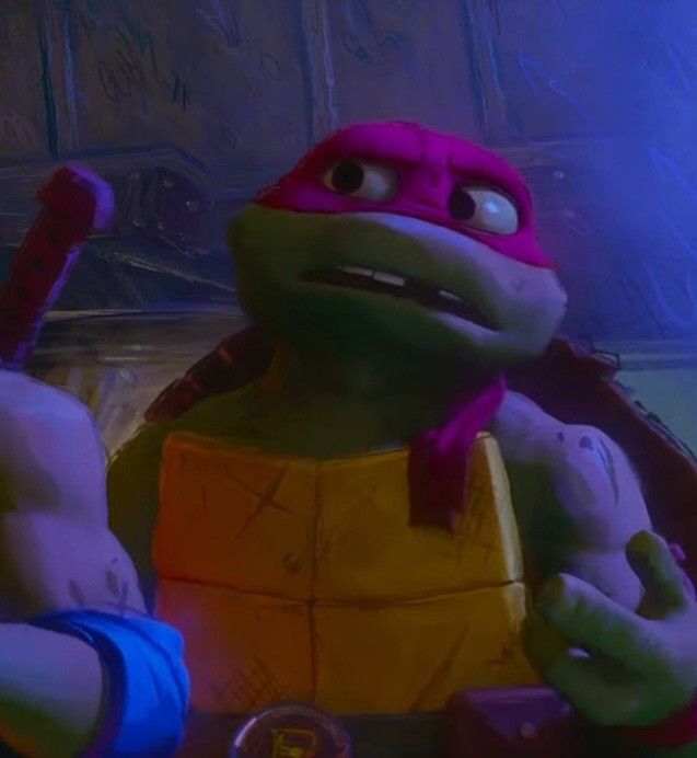 the teenage mutant turtles from teenage mutant, with their hands up in front of them