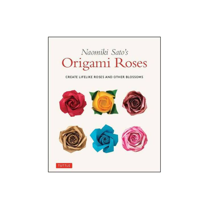 a book with different colored roses on it