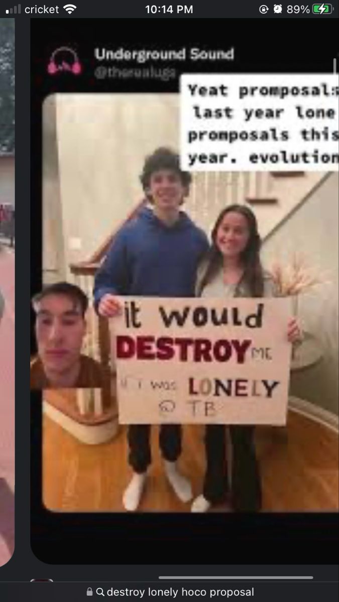 two people holding up signs in front of their faces, and one person with a sign that says it would destroy the lonely