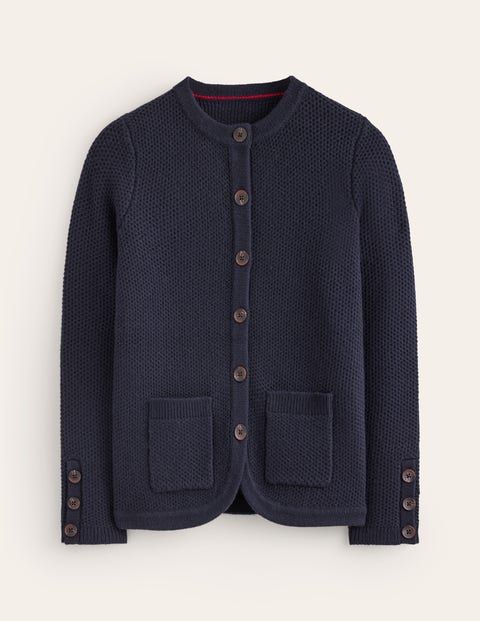 For those times when the weather app says it could be a jacket or cardi day, reach for this textured knit. The fitted style is your go-to when you need to look a little smart-ish. Weather App, Boden Uk, A Jacket, Fitted Style, Textured Knit, Navy Women, To Look, That Look, Texture