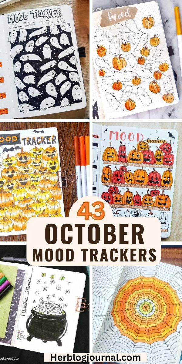 halloween mood tracker october bullet journal spread October Bullet Journal Mood Tracker, Bullet Journal October Theme, Halloween Mood Tracker, Autumn Bullet Journal, Mood Tracker Ideas, Bullet Journal Halloween, October Bullet Journal, Bullet Journal Mood Tracker, Bullet Journal October