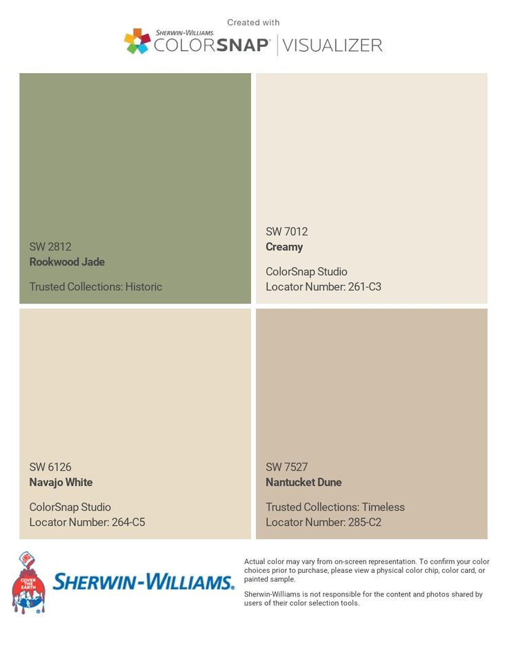 the color scheme for sherylin williams's new paint collection, which is available in