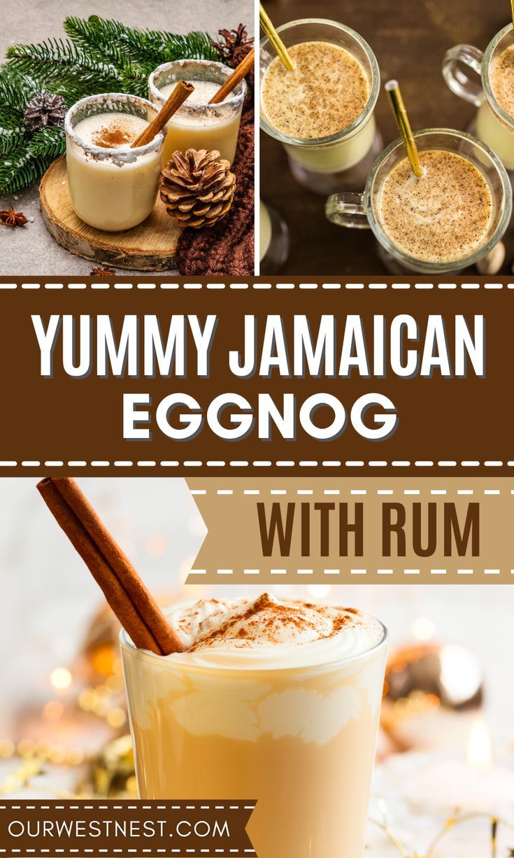 Homemade holiday Jamaican eggnog with rum. Eggnog Rum Drink, Jamaican Rum Cream Recipe, Egg Nog Recipe Homemade, Eggnog And Rum, Homemade Rum, Eggnog With Rum, Baileys Cocktails, Eggnog Recipes, Eggnog Cocktail