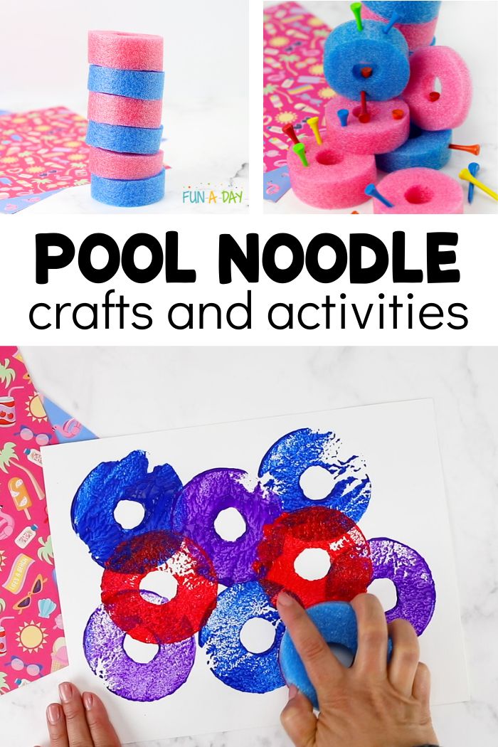 this is an easy and fun pool noodle craft for kids