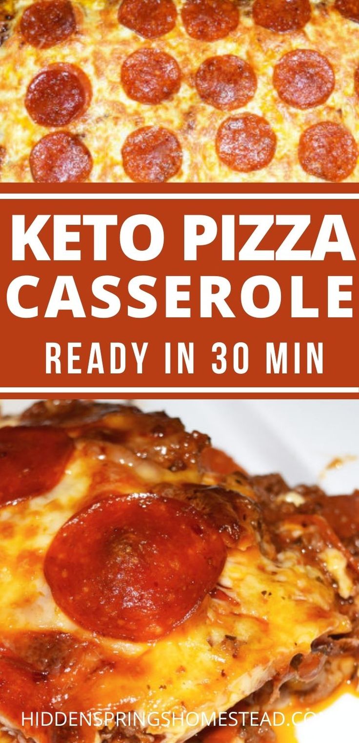 the keto pizza casserole is ready in 30 minutes