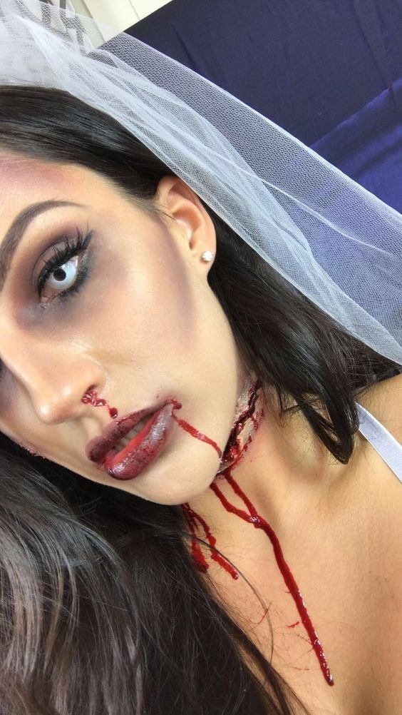 Glam Zombie, Zombie Bride Makeup, Zombie Bride Halloween Costume, Bride Glam, Costume Zombie, Halloween Bride Costumes, Zombie Halloween Makeup, Makeup Zombie, Bride Halloween