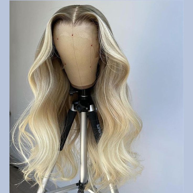 Hair Type: Virgin Peruvian Hair Hair Color: Ice Blonde With Dark Root Hair Length: 14-28'' Hair Density: 150% Lace Color: Transparent Cap Size: Medium Cap Size Cap Construction Design: Lace Front base have Strong breathable, the thin base is Soft and Comfortable Knots: Hand Tied Single knots at the front hairline, double knots throughout the rest of the cap to endure durability. Hair Style: The wig is freestyle ventilated, which means you can comb your hair in any direction. Dark Roots Hair, Blonde With Dark, Blonde With Dark Roots, Ice Blonde, Hair Tape, Peruvian Hair, Front Lace Wigs Human Hair, Dark Blonde, Hair Strand