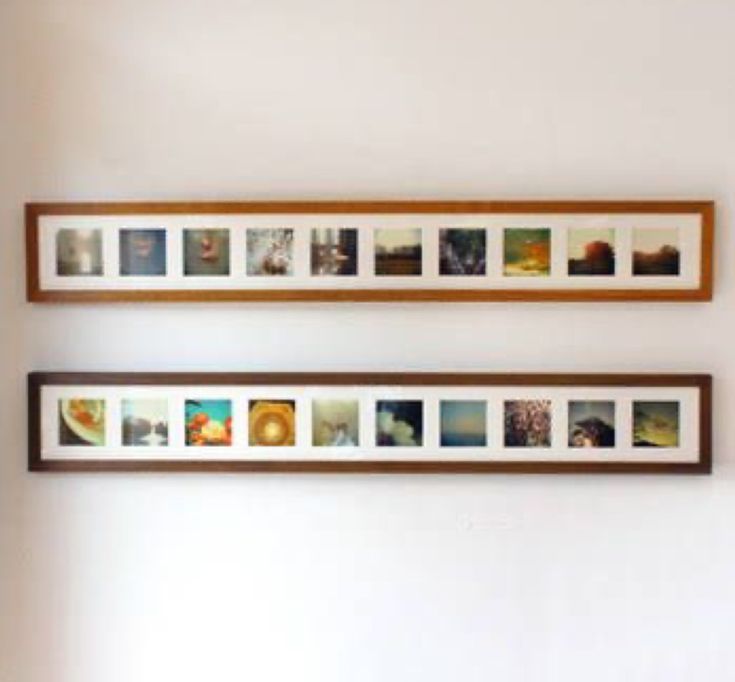 two framed photographs are hanging on the wall