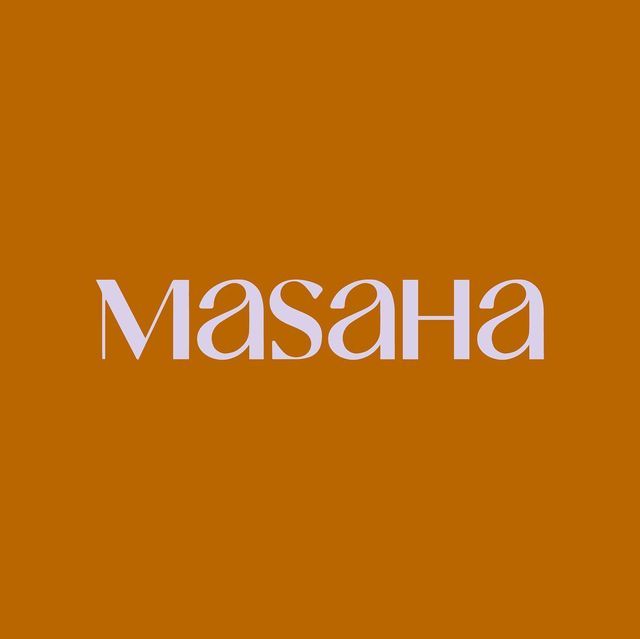 the word masaha is written in white on an orange background, and it appears to