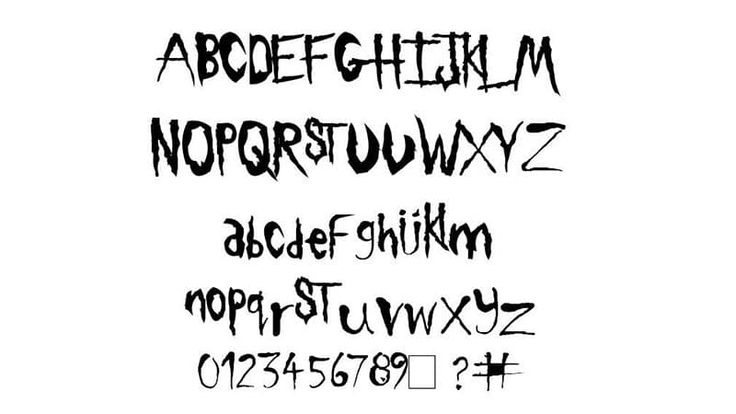 some type of graffiti font that is black and white with the letters in different languages