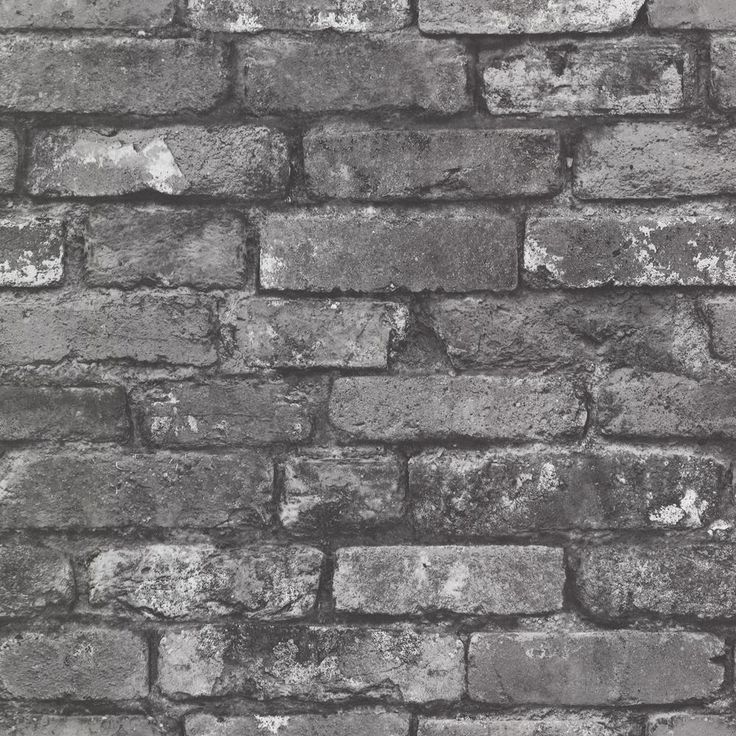 black and white brick wall texture postcard