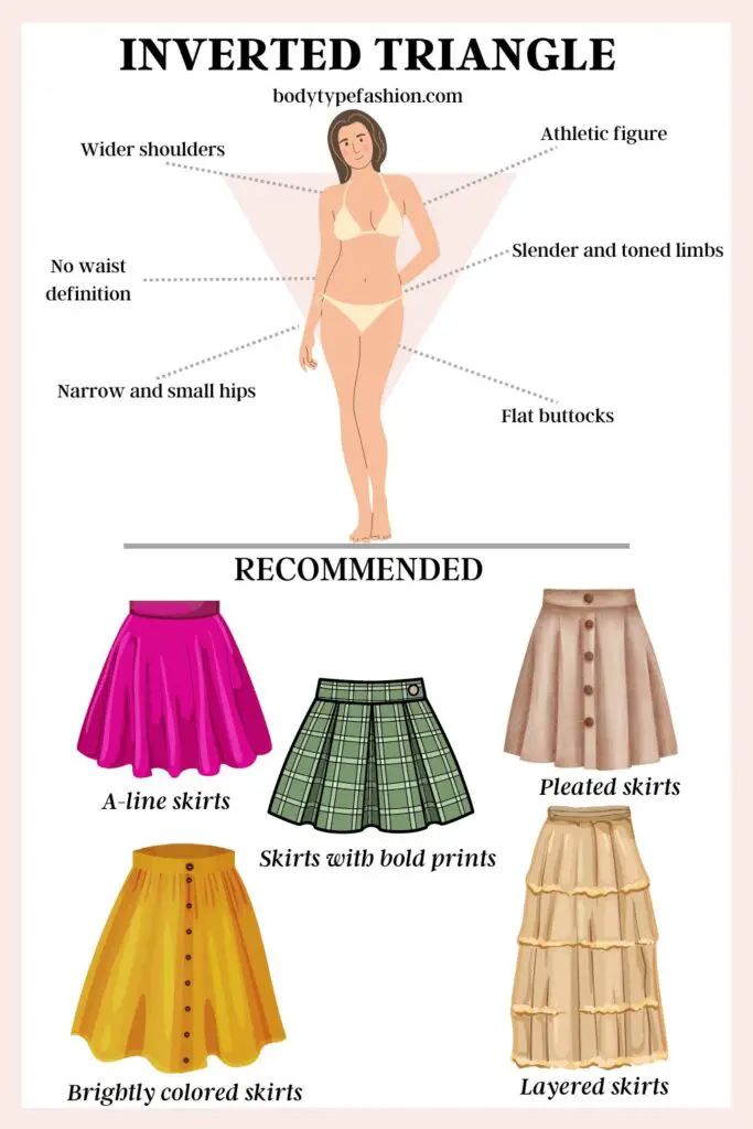 Skirts with side pockets Skirt For Body Type, Inverted Triangle Bottoms, Inverted Triangle Skirt Outfits, Skirt For Inverted Triangle Body Shape, Inverted Triangle Aesthetic, Inverted Triangle Skirts, Skirt For Inverted Triangle, Inverted Triangle Outfits Black Women, Inverted Triangle Body Shape Outfits What To Wear