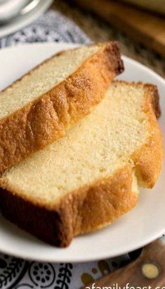 two slices of bread on a white plate