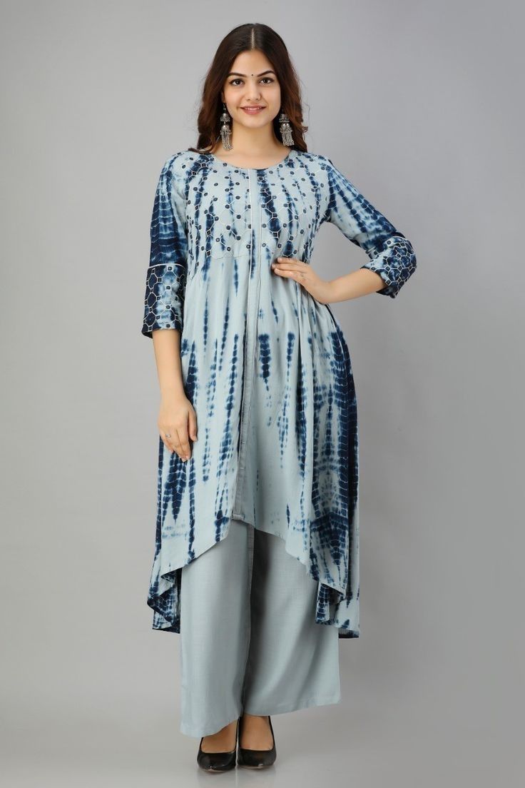 Batik Kurti Design, Dye And Dye Dress Pakistani, Holi Prints, Batik Kurti, Velvet Dress Pattern, Tie And Dye Dress, Indian Gown Design, Goa Dress, Dress Designing Ideas