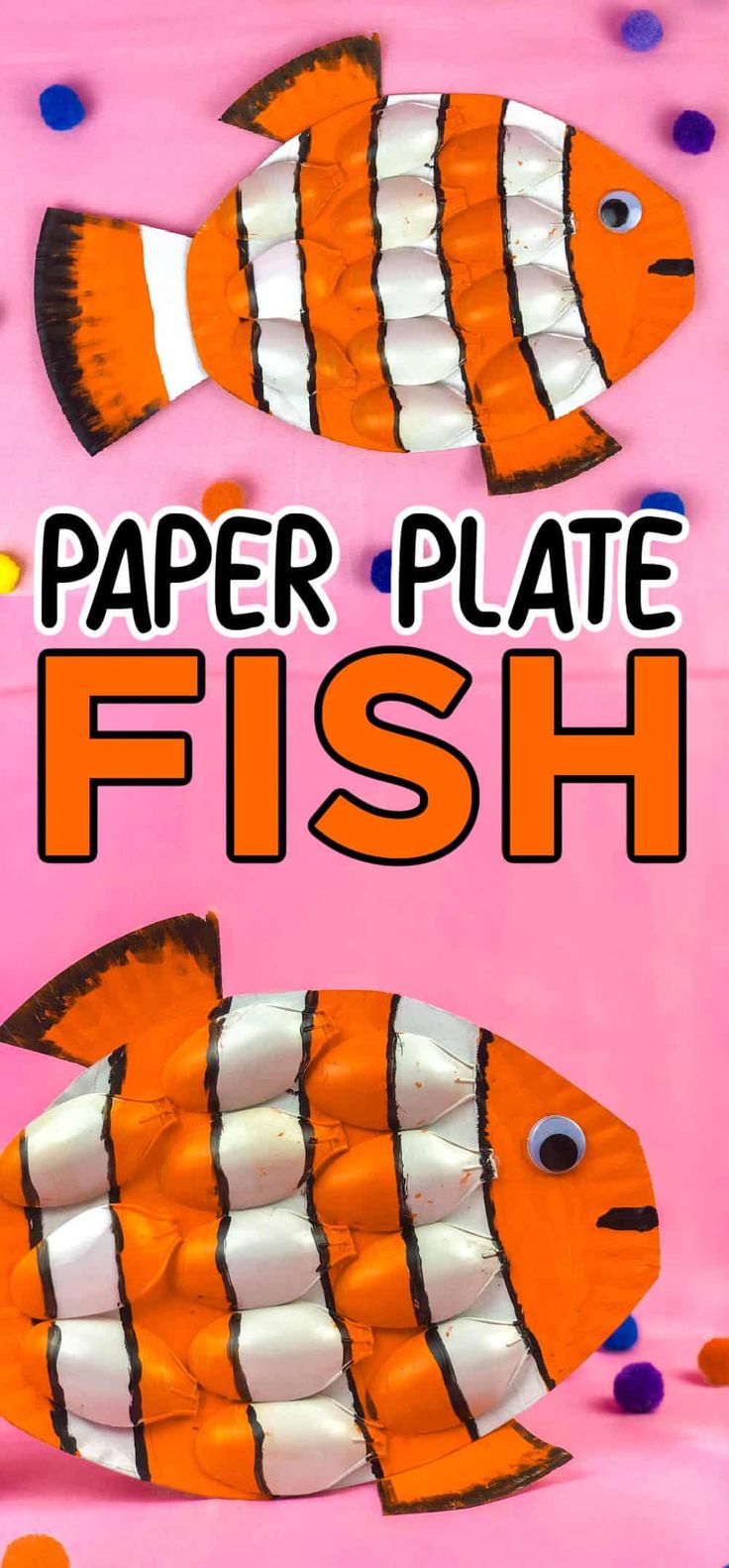 paper plate fish craft for kids to make