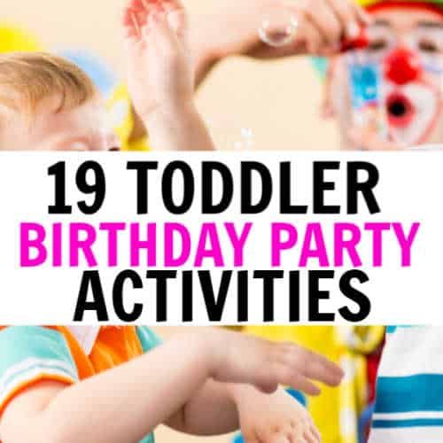 toddler birthday party activities for kids