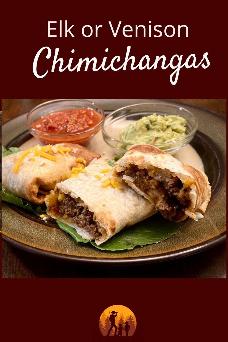 chimichanga recipe using wild game Recipes With Venison Burger, Deer Burger Recipes, Ground Elk Recipes, Venison Meatball Recipes, Antelope Recipes, Elk Meat Recipes, Elk Recipes, Venison Burgers, Deer Recipes