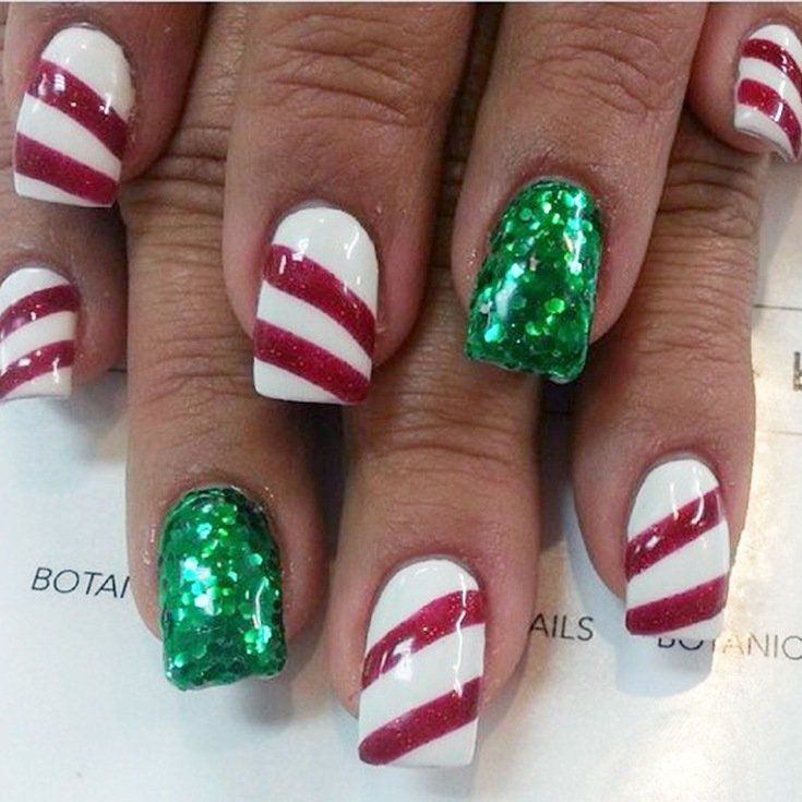 25+ Easy Christmas Nail Art Designs To Try Yourself — Elephant On The Road Nagel Stamping, Holiday Nail, Seasonal Nails, Christmas Nail Art Designs, Holiday Nail Art, Christmas Nails Acrylic, Super Nails, Winter Nail Designs, Ideas Nails