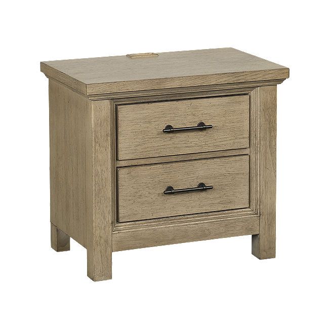 two drawers are shown with one drawer open and the other closed, in an unfinished wood finish