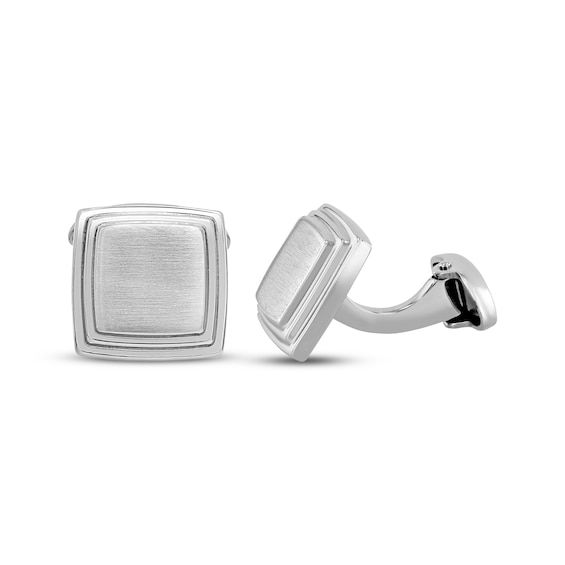 Add to your classic look with these simple and elegant cufflinks. Stainless steel Each cushion-shaped cufflink features a brushed center and polished, stepped edges Toggle backs Kays Engagement Ring, Gold Layered Bracelets, Pearl Diamond Jewelry, Pearl Jewelry Shop, Fan Jewelry, Bezel Engagement Ring, Diamond Wedding Rings Sets, Stackable Bracelets, Diamond Settings