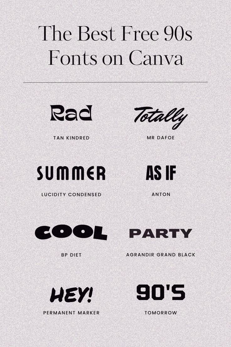 Fonts Design 90s Writing Font, Canva 90s Font, 90s Font Aesthetic, 90s Style Graphic Design, Thrift Websites, 90s Aesthetic Design, 50s Fonts, Ceramic Website, 90s Branding