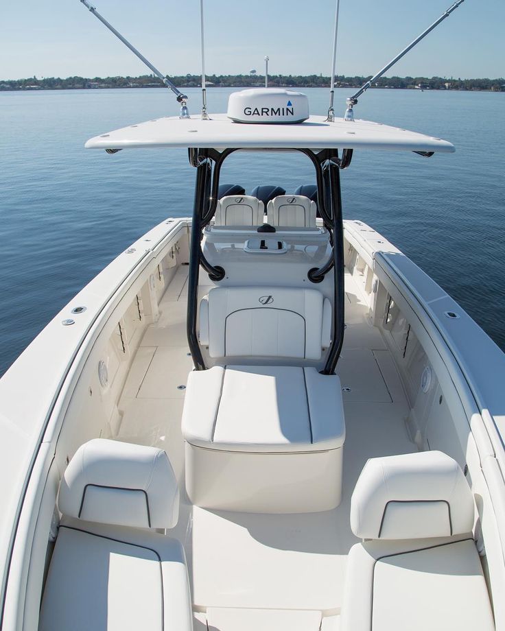 the back end of a boat with seats on it