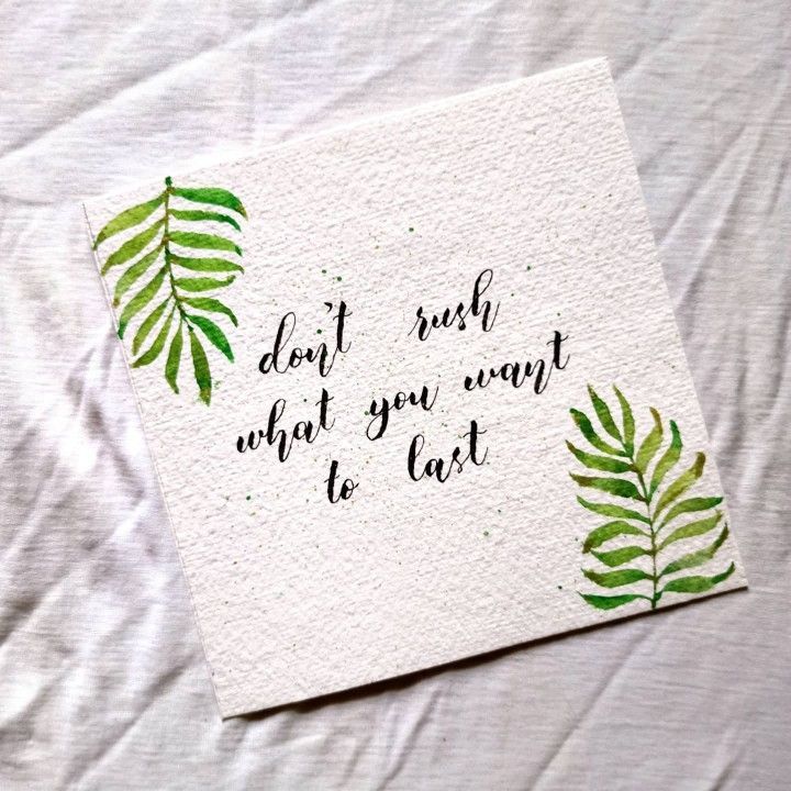 a piece of paper with some green leaves on it and the words don't surf what you want to eat