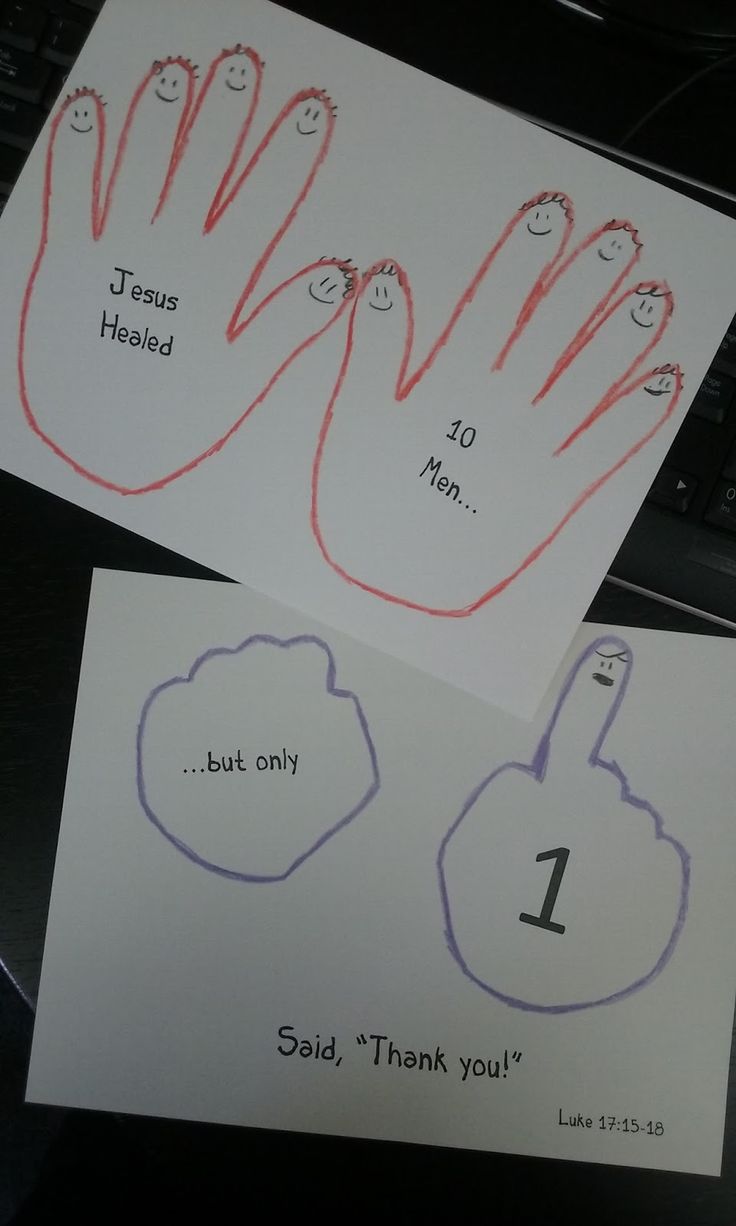 two handprints with the number 1 and one that has been written on them